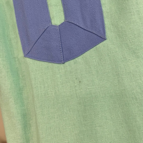 STS Linen Tunic Dress Sail to Sable Classic in Aqua - Picture 4 of 6